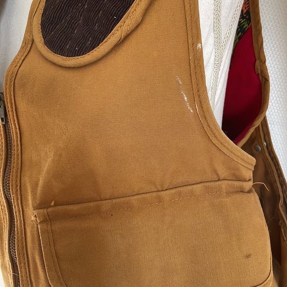 RARE Vintage Carhartt Hunting Vest Super Dux Novelty Hound Duck 60s Size Small - Picture 13 of 13
